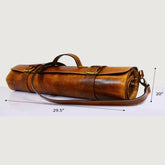 Leather Chef Knife Roll - Caramel Brown